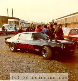 Jim's Camaro at Donington Park Raceway (c.1980)