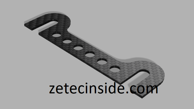 Mygale CNC routed carbon camber shim