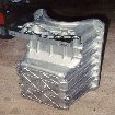 The 1800 Escort Zetec sump, with the channel for the engine cradle to fit through.