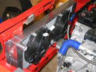Radtec alloy radiator with twin cooling fans