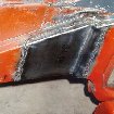 Strengthening applied with 1.5mm steel plate