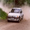 Dukeries Rally 2000, thats me (red crash helmet) navigating on my first forest event