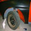 The GRP arches allow the steel wing to be modified for larger wheels and tyres.