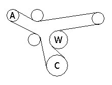 Serpentine drive belt arrangement